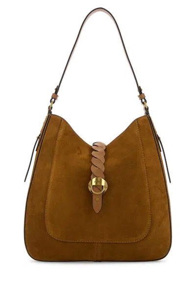 Isabel Marant Women Camel Suede Altay Shopping Bag In Brown