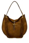 Isabel Marant Women Caramel Suede Altay Shoulder Bag In Brown