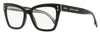 Isabel Marant Women's Cat-eye Blue Block Eyeglasses Im0090/bb 807 Black 52mm In Brown