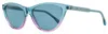 Isabel Marant Women's Cat Eye Sunglasses Im0079s Nydku Teal-pink 58mm In Multi