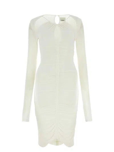 ISABEL MARANT WOMEN'S CHALK STRETCH VISCOSE LOGANE DRESS