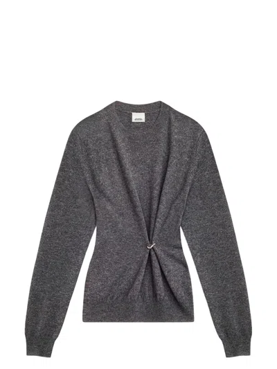 ISABEL MARANT WOMEN'S CHARCOAL WOOL BLEND ILARIA SWEATER