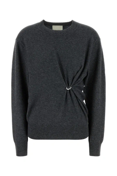 ISABEL MARANT ISABEL MARANT WOMEN CHARCOAL WOOL BLEND ILARIA SWEATER