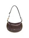 Isabel Marant Women Chocolate Oskan Moon Shoulder Bag In Brown