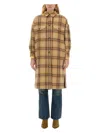 Isabel Marant Light Brown Fontizia Checked Wool Coat In Beige