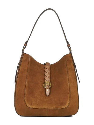 Isabel Marant Women Cognac Altay Hobo Shoulder Bag In Multi