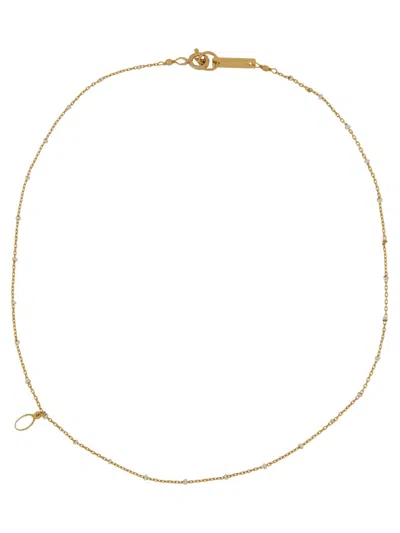 Isabel Marant Gold Casablanca Medal Necklace In 23ec Ecru