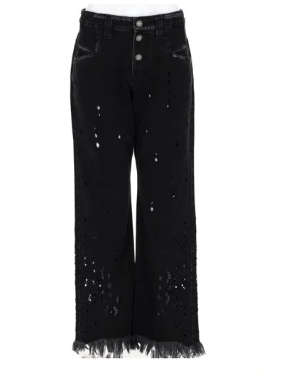 Isabel Marant Women's Cotton Trousers - Ss26 In Black