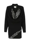 Isabel Marant Black Crepe Lazeli Mini Dress In Black