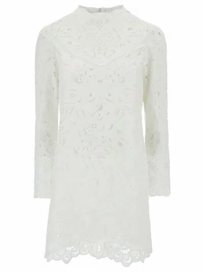 Isabel Marant Women's Daphne Broderie Anglaise Ramie Mini Dress In White