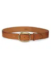 Isabel Marant Dara Large Buckle Leather Belt In Orange