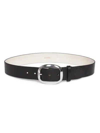Isabel Marant Women's Dara Leather Belt In Black