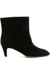 Isabel Marant Deone Suede Ankle Boots In Black