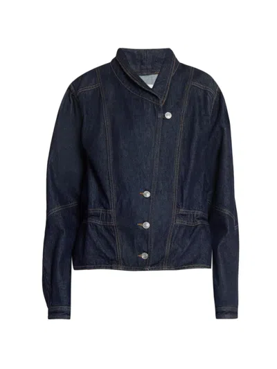 Isabel Marant Women's Dolie Blouson Denim Jacket In Blue