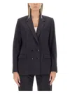 Isabel Marant Natalia Double-breasted Wool-flannel Blazer In Black
