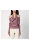 Isabel Marant Vonda Cold-shoulder Draped Top