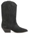 Isabel Marant Duerto Leather Boots In Gray