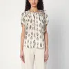 Isabel Marant Graphic-pattern Pleated Blouse