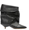 Isabel Marant Pointed-toe Embossed Boots In Black