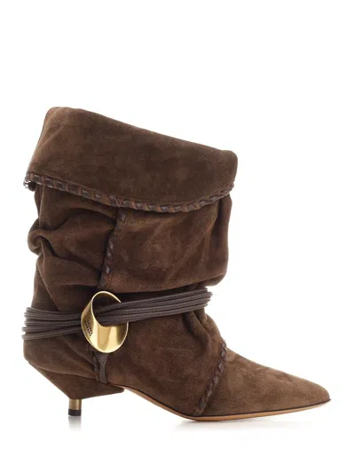 Isabel Marant Women "edrika" Ankle Boot In Brown