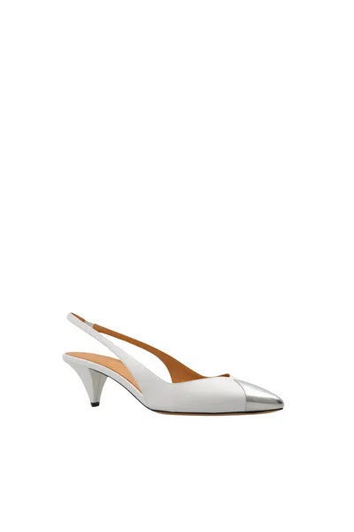 Isabel Marant Women's Elina Leather Pumps In White