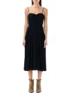 Isabel Marant Elizabeth Sleeveless Midi Dress In Black