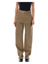 Isabel Marant Emmy Trousers In Bronze Green