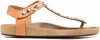 Isabel Marant Woman Toe Strap Sandals Rust Size 11 Soft Leather In Natural