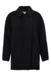 Isabel Marant Black Wool Blend Eveline Coat In Black