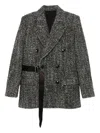 Isabel Marant Double-breasted Coat Featuring Belt Detail In Gray