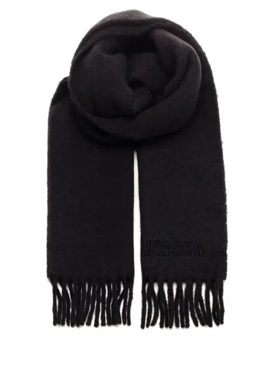 Isabel Marant Women "firny" Long Scarf In Black