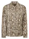 Isabel Marant Ilda Snakeskin Print Stretch Silk Button-up Shirt Shirt In Animalier