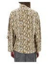 Isabel Marant Ilda Snakeskin Print Stretch Silk Button-up Shirt Shirt In Multicolour