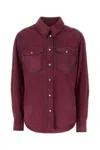 Isabel Marant Women Fuchsia Suede Danisia Shirt