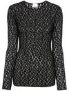 Isabel Marant Gaelle Cotton Blend Crewneck Sweater In Black