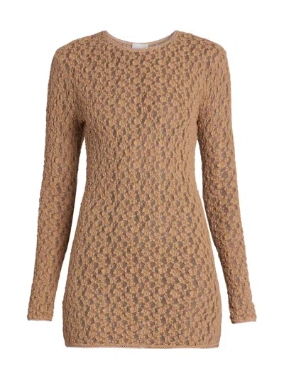 Isabel Marant Women's Gaelle Open-knit Top In Brown