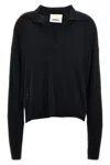 Isabel Marant 'v Neck' Dropped Shoulder Knitwear In Black