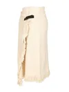Isabel Marant Women "galla" Wrap Skirt In Neutral