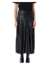Isabel Marant High-waisted Genevi Skirt With Flowing Silhouette In Black