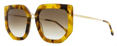 Isabel Marant Women's Geometric Butterfly Sunglasses Im0149s 2ikha Havana Gold 55mm