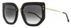 Isabel Marant Women's Geometric Butterfly Sunglasses Im0149s 2m29o Black/gold 55mm In Multi