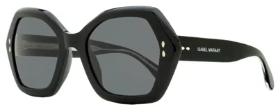 Isabel Marant Women's Geometric Sunglasses Im0107gs 807ir Black 53mm In Multi
