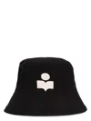 Isabel Marant Black Logo Bucket Hat In Black