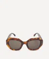 Isabel Marant Women's Havana Acetate Geometric Frame Sunglasses In Brown