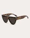 ISABEL MARANT WOMEN'S HAVANA SQUARE FLAT-TOP SUNGLASSES