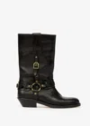 Isabel Marant Knee-high Leather Boots With Buckle Detail In Black