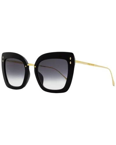 Isabel Marant Women's Butterfly Sunglasses Im0083gs 2m29o Black/gold 53mm In Multi