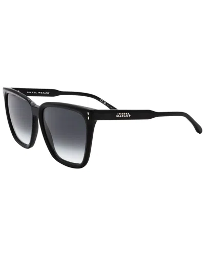 Isabel Marant Women's Square Sunglasses Im0151s 8079o Black 58mm