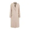 Isabel Marant Beige Wool Overcoat In Multicolor