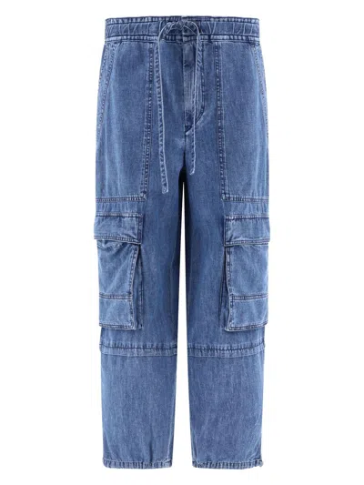 Isabel Marant Women's "ivy" Cargo Trousers In Blue